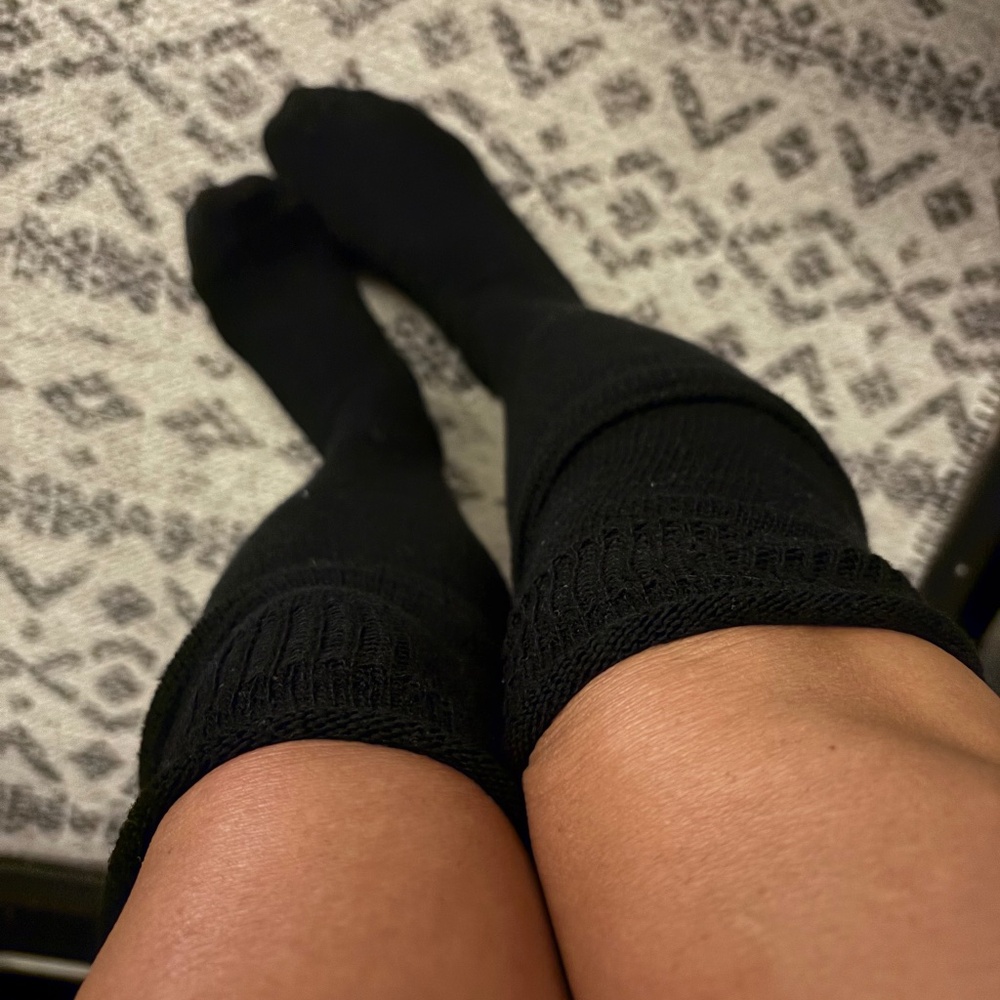 Well Worn Knee High Cable Knit Leg Warmer Socks